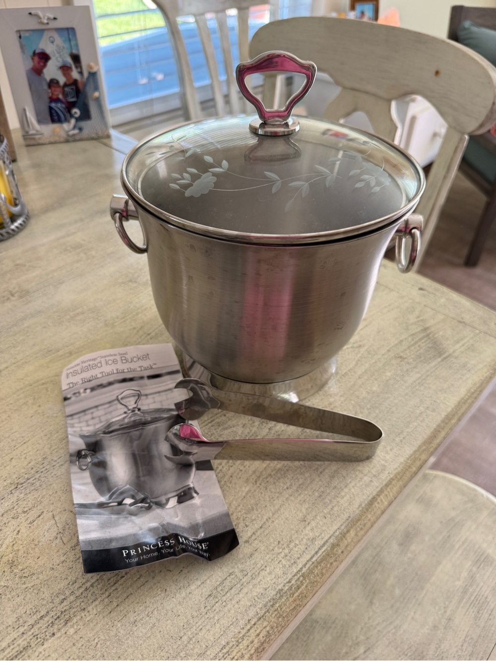Princess House Stainless Steel Ice Bucket VINTAGE